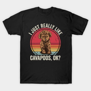 I Just Really Like Cavapoo Dog T-Shirt